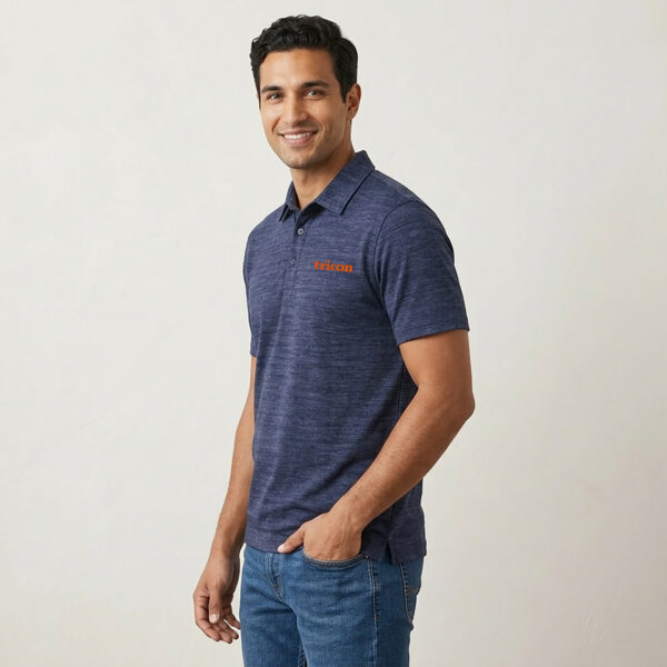 Travis Mathew The Heater Vintage Indigo Polo
