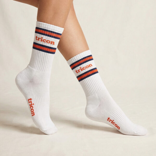 Retro Varsity Stripe Crew Socks