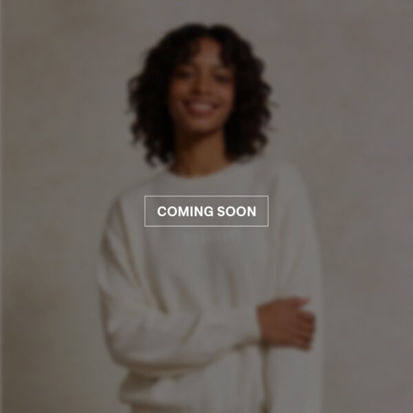 Women's Crewneck Sweater with Embossed Logo